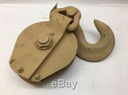10 Ton Snatch Block Ulven Skookum 5/8 Wire Rope Tackle Block 11631726 Military