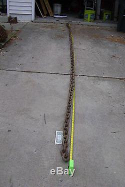 15 foot Extreme Heavy Duty Industrial Logging Primitive Chain Anchor Rusty