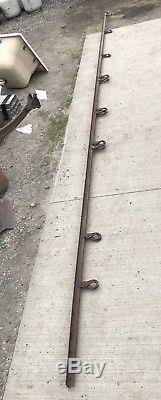 16 Ft Section Antique Hay Trolley Track Rail And Hangers