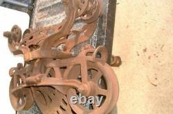 1800's Cast Iron Hay Trolley Barn/Farm Pulley Traveler BERQ EQ MARSHFIELD WIS