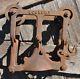 1882 Economy Barn Cast Wood Beam Hay Carrier & Pulley Steam Punk Lamp Hanger