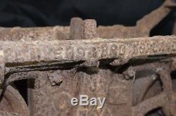 1884 F. E. Myers & Bros trolley barn pulley cast iron farm hay carrier unloader
