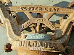 1903 Pogue Miller Richmond Indiana Clover Leaf Unloader Barn Trolley Hay Loader