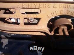 1908 FE Meyers & Bro Clover Leaf Ashland OH Cast Iron Hay Trolley Unloader
