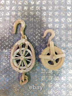 2 Chain Pulleys, Yale Differential 1/2 Ton, Vintage, Antique, Collectible, Farm