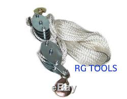 2 Ton Poly Rope Hoist Pulley Wheel Block And Tackle