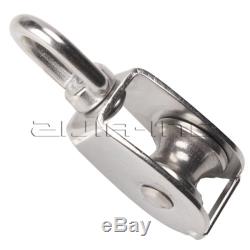 25mm M25 Stainless Steel Single-sheaved Block Rope Pulley Block Traction Wheel