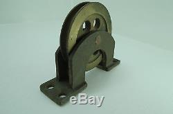 3+ Inch Brass Single Deck Pulley Block Boat Ship Bronze Tackle (#174)