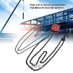 3 Ton Block Tackle Chain Block Hoist Crane Pulley Garage Lifting Tool AU