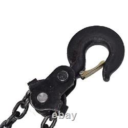 3 Ton Block Tackle Chain Hoist Load Crane 3M Chain Lifting Pulley Sling Tool