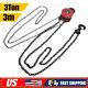 3 Ton Block and Tackle 3M Chain Block Hoist Crane Lifting Pulley Tool Winch