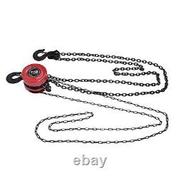 3 Ton Chain Hoist Block and Tackle Load Crane 3M Lifting Pulley Sling Tool