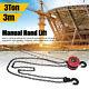 3Ton Block and Tackle 3M Chain Block Hoist Crane Lifting Pulley Tool Winch