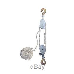4000 LB CAP HAND ROPE BLOCK AND TACKLE PULLEY SYSTEM