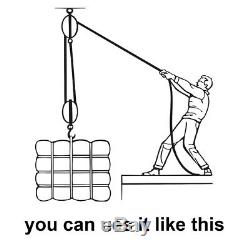 40kN Micro Pulley Systems Block and Tackle Systems for Lowering Loads Lifting