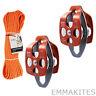 41 and 51 Mechanical Advantage Block and Tackle Pulley System for Hauling