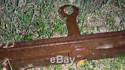 48 Feet Complete Antique Hay Trolley Track 2 Rail with Hangers & Rafter bracket