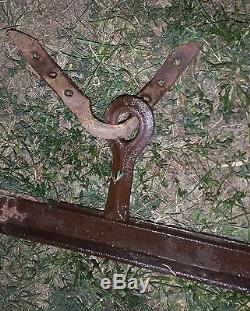 48 Feet Complete Antique Hay Trolley Track 2 Rail with Hangers & Rafter bracket