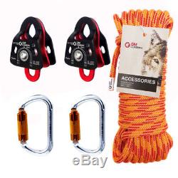 51 Block and Tackle System Rigging Rope Rescue Pulley for Hauling Arborist