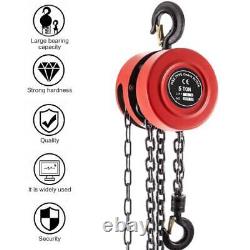 5Ton 10FT Heavy Duty Chain Hoist Lift Hoist Puller Block Hand Tool Winch US