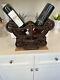 ANTIQUE BARN PULLEY CAST IRON. Great Wine bottle holder! Nice Finish
