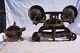 ANTIQUE CAST IRON STAR HAY CARRIER TROLLEY #493A PULLEY BARN Farm BOTH PIECES