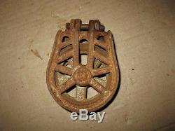 ANTIQUE HAY CARRIER TROLLEY DROP PULLEY H804 MYERS