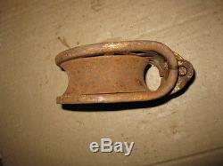 ANTIQUE HAY CARRIER TROLLEY DROP PULLEY H804 MYERS