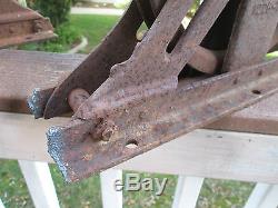 ANTIQUE PULLEY VINTAGE PULLEY WHEELS BARN PULLEYS MACHINE CAST IRON STEAMPUNK