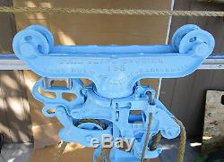 Atq Star #153 Sling Hay Carrier Maleable Cast Iron Barn Trolley+stowell Pulley