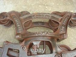 Antique 1899 Vintage Louden Hay Trolley Pulley Unloader Barn FREE SHIPPING
