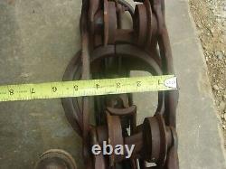 Antique 1899 Vintage Louden Hay Trolley Pulley Unloader Barn FREE SHIPPING