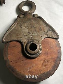 Antique 1900s LOUDEN Machinery Senior HAY Carrier BARN Trolley Pulley Fairfield