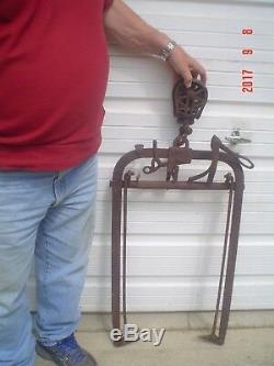 Antique Barn Hay Trolley with unloaded pulley