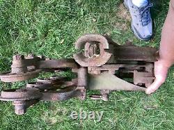 Antique Cast Iron F. E. Myers & Bro. Co. Adjustable Hay Unloader Trolley Pulley