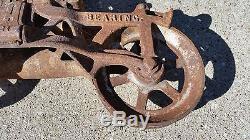 Antique Cast Iron F E Myers Bro Co H-321 Hay Trolley Pulley