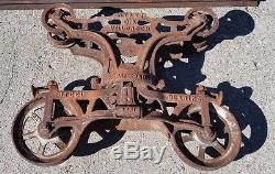 Antique Cast Iron F E Myers Bro Co H-321 Hay Trolley Pulley Barn Hay Industrial