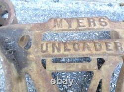 Antique Cast Iron F E Myers & Bro Unloader H-321 Barn Hay Trolley Ashland Ohio