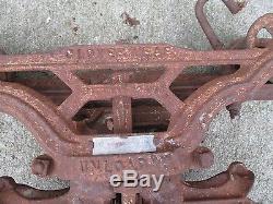 Antique Cast Iron Myers Cloverleaf Hay Trolley Unloader Patent 1903