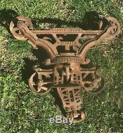 Antique Cast Iron Myers Hay Trolley Barn Pulley Carrier