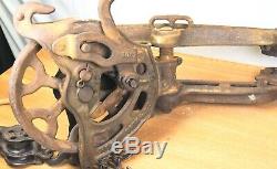 Antique Cast Iron Star Cross Draft Carrier Hay Trolley N1053 The Harvester 1223N