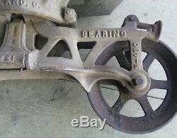 Antique Cast Iron The F. E. Myers & Bro Co. O. K. Unloader Hay Trolley Light Rare