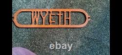 Antique Cast Iron Wyeth Hardware Advertising Emblem