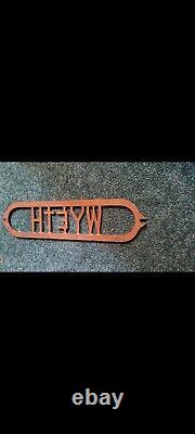 Antique Cast Iron Wyeth Hardware Advertising Emblem