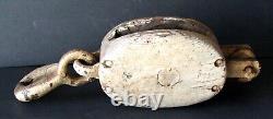 Antique Chesapeake Bay Crisfield, Maryland Crab Boat Pulley Maritime Nautical