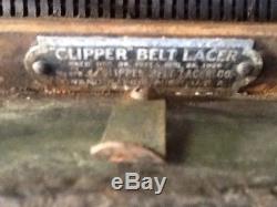 Antique Clipper Belt Lacer, Vintage Farm Equipment