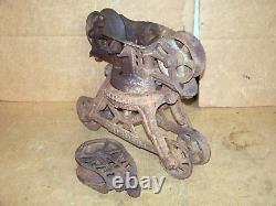 Antique Clover Leaf Henry & Allen Hay Trolley Carrier Steampunk Barn rope pulley