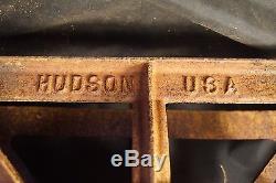 Antique Early 1900s Hudson Large Pulley Cast Iron Hay Trolley Chicago USA Farm