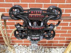 Antique F E Myers And Bros Unloader Hay Trolley Ashland Ohio Lighting Decor