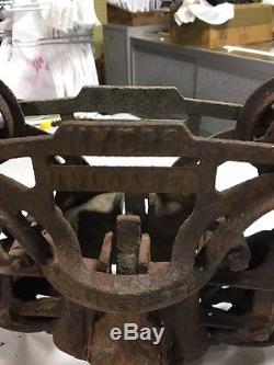 Antique F. E. Myers & Co Hay Trolley Myers Unloader Barn Pulley System